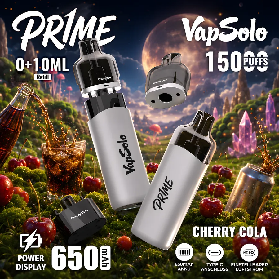 vapsoloprime Pr1me 15K Pod – Kirsch-Cola