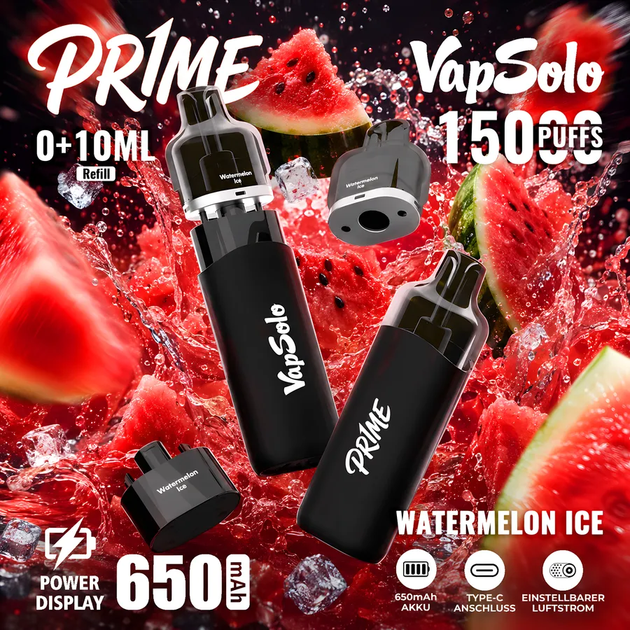 vapsoloprime Pr1me 15K Pod – Wassermelone Ice